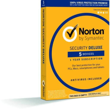 Norton Antivirus Symantec Security Deluxe 5 PCs| 1 Year-Product Key