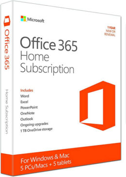 Microsoft Office 365 Home: 1 Year| 5 Users - Fast Product Key