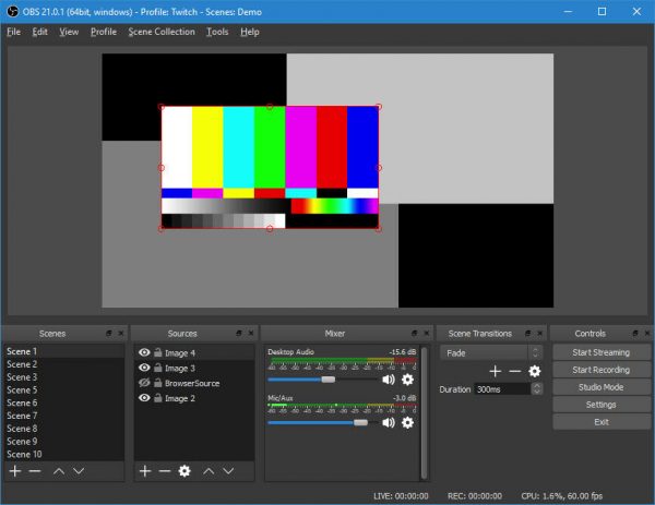 Open Broadcaster Software (OBS) Video/Screen Recorder/Live Stream